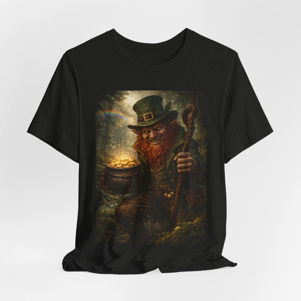 Leprechaun Gold Pot T‑Shirt — Vintage St. Patrick’s Day Lucky Charm Tee