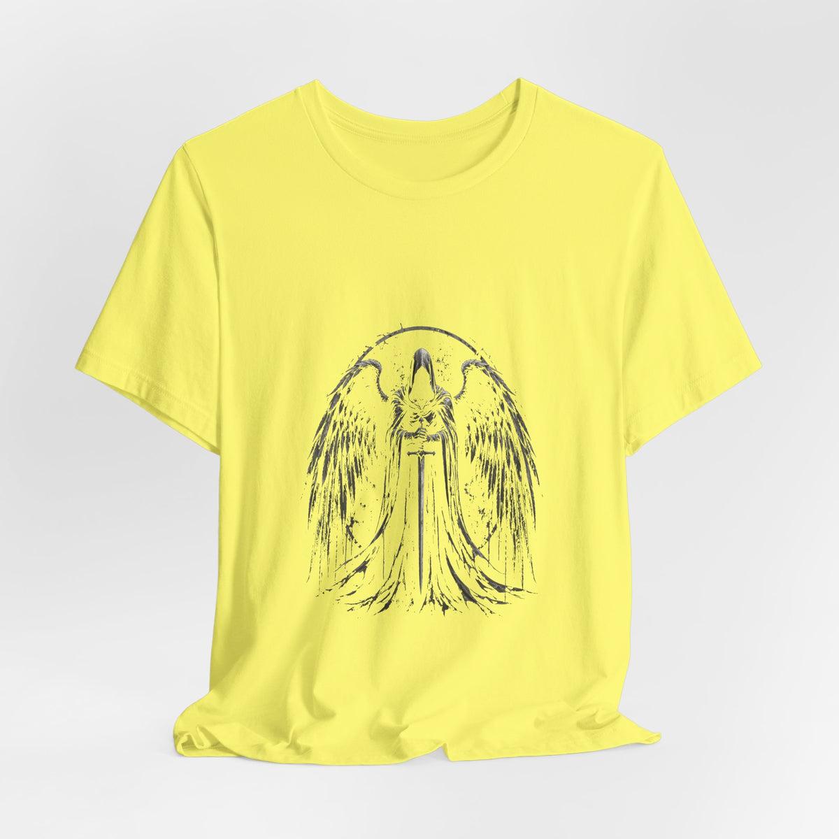 Guaediand Angel Wings Tee — Gothic Guardian Angel Short Sleeve Shirt