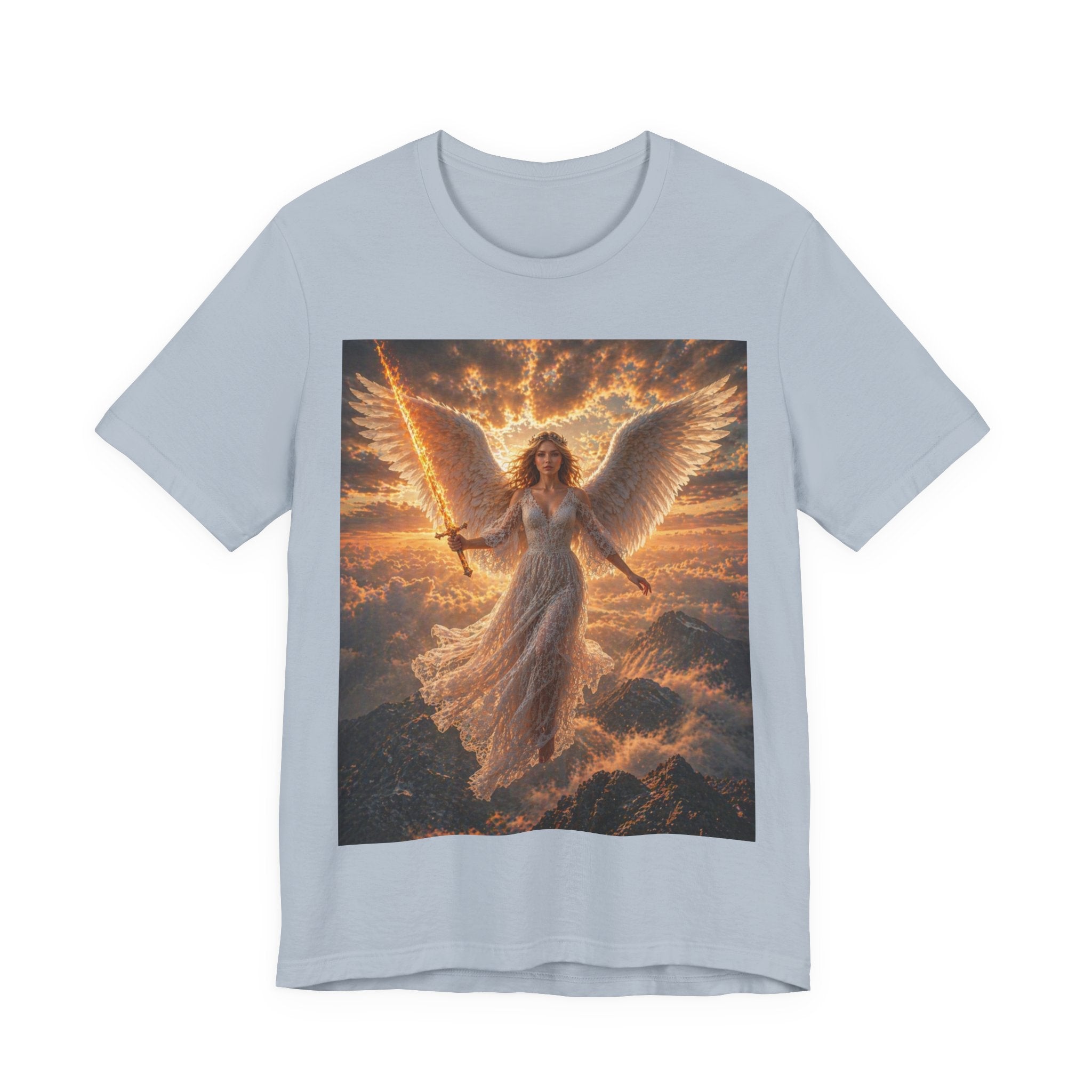 Angel Warrior Tee — Radiant Guardian Wings Graphic T-Shirt