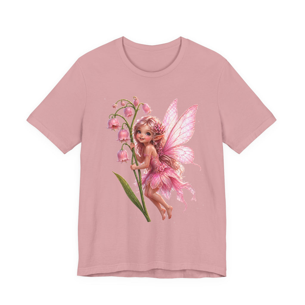 Pink Lily Fairy T-Shirt — Cute Floral Fairytee for Kids & Adults