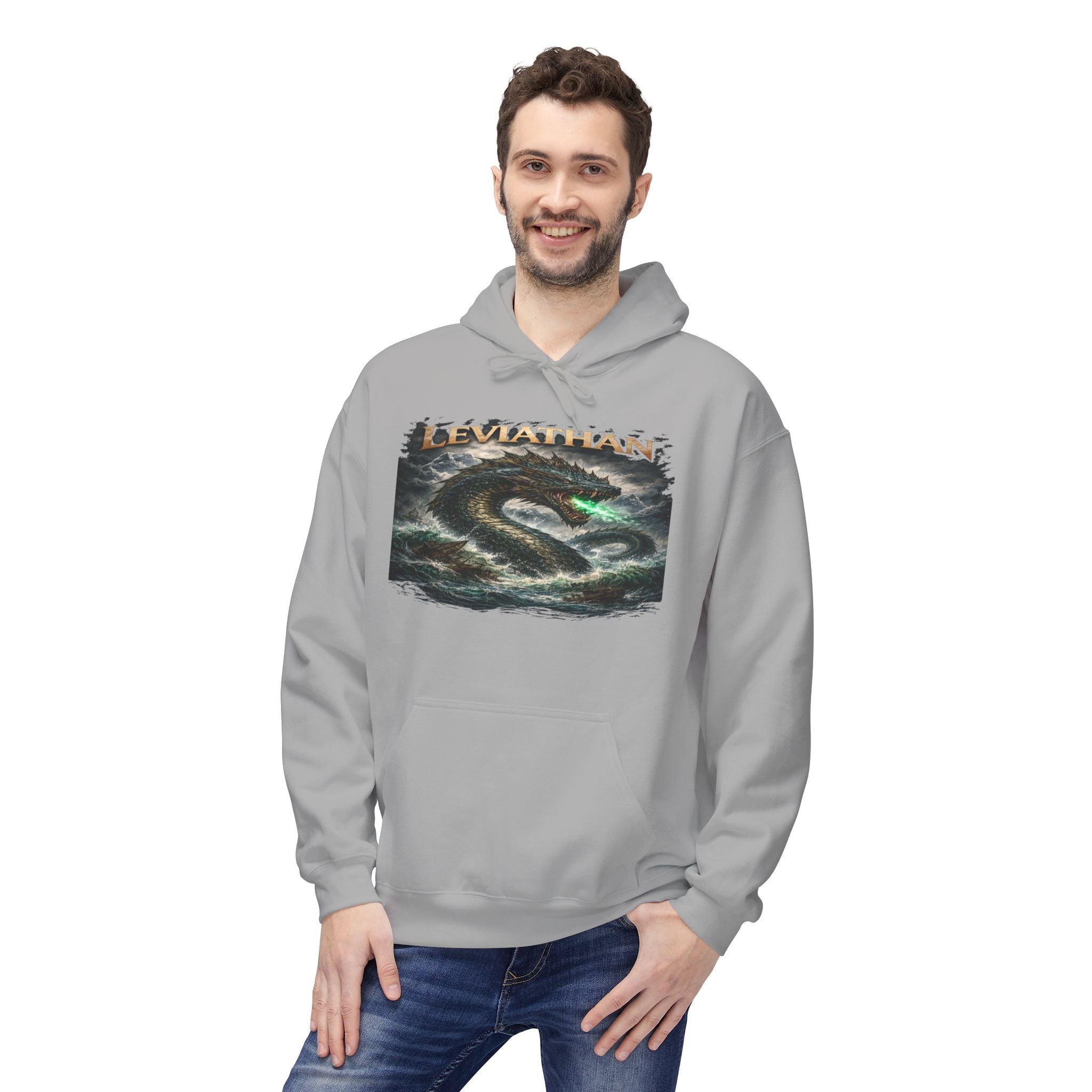 Leviarhan Hoodie — Coastal Wave Graphic Pullover