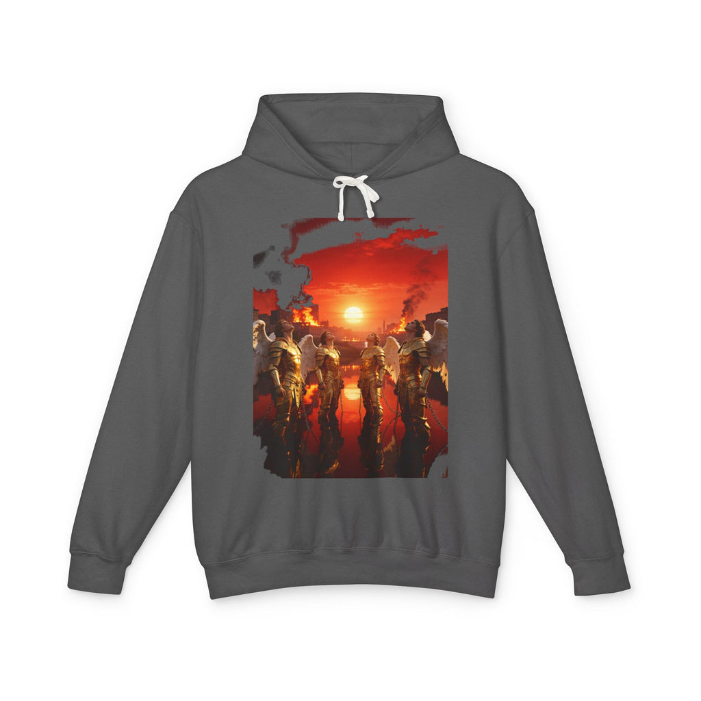 Revelation 9 reveals four fallen angels bound in the Euphrates River Graphic Pullover