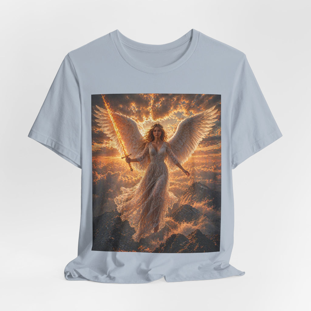 Angel Warrior Tee — Radiant Guardian Wings Graphic T-Shirt