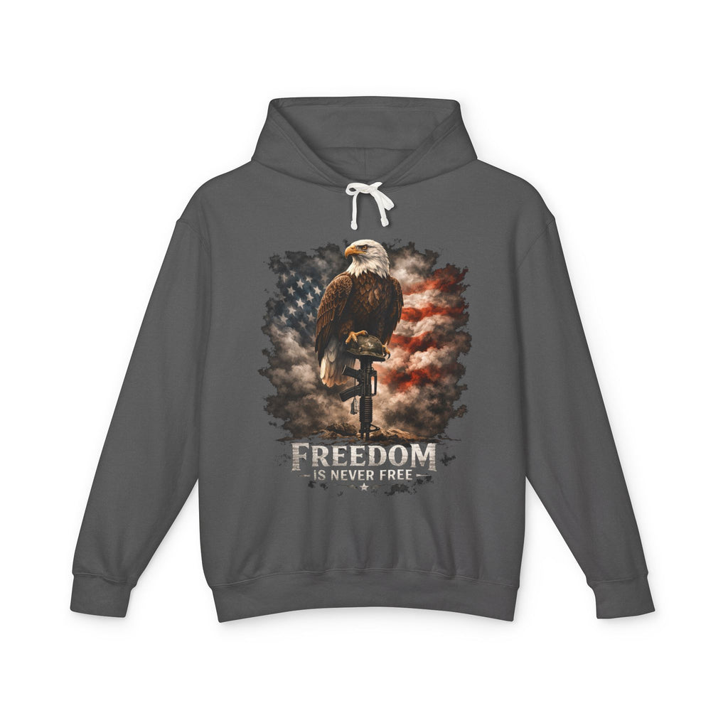 USA Egale and Flag Hooded Sweatshirtas
