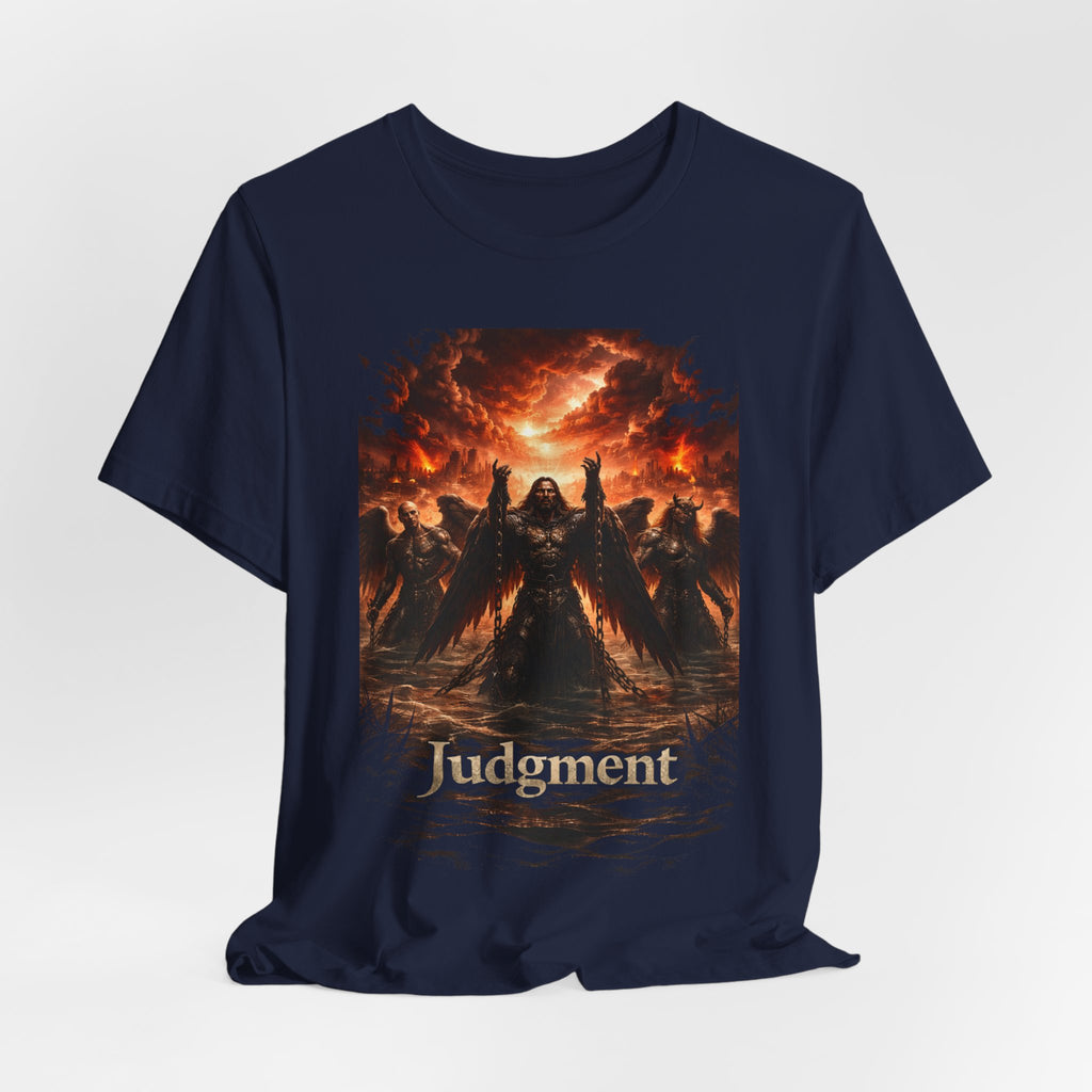 Judgment Graphic Tee — Apocalyptic Angel War T‑Shirt