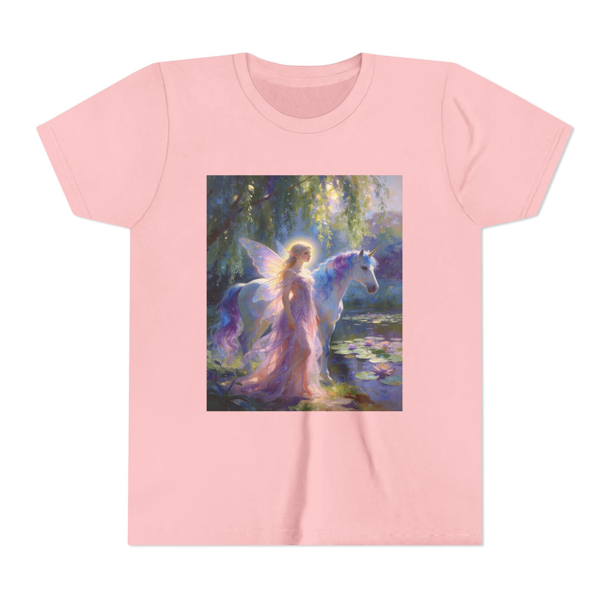 Youth Tee — Enchanted Fairy and Unicorn Graphic Tee