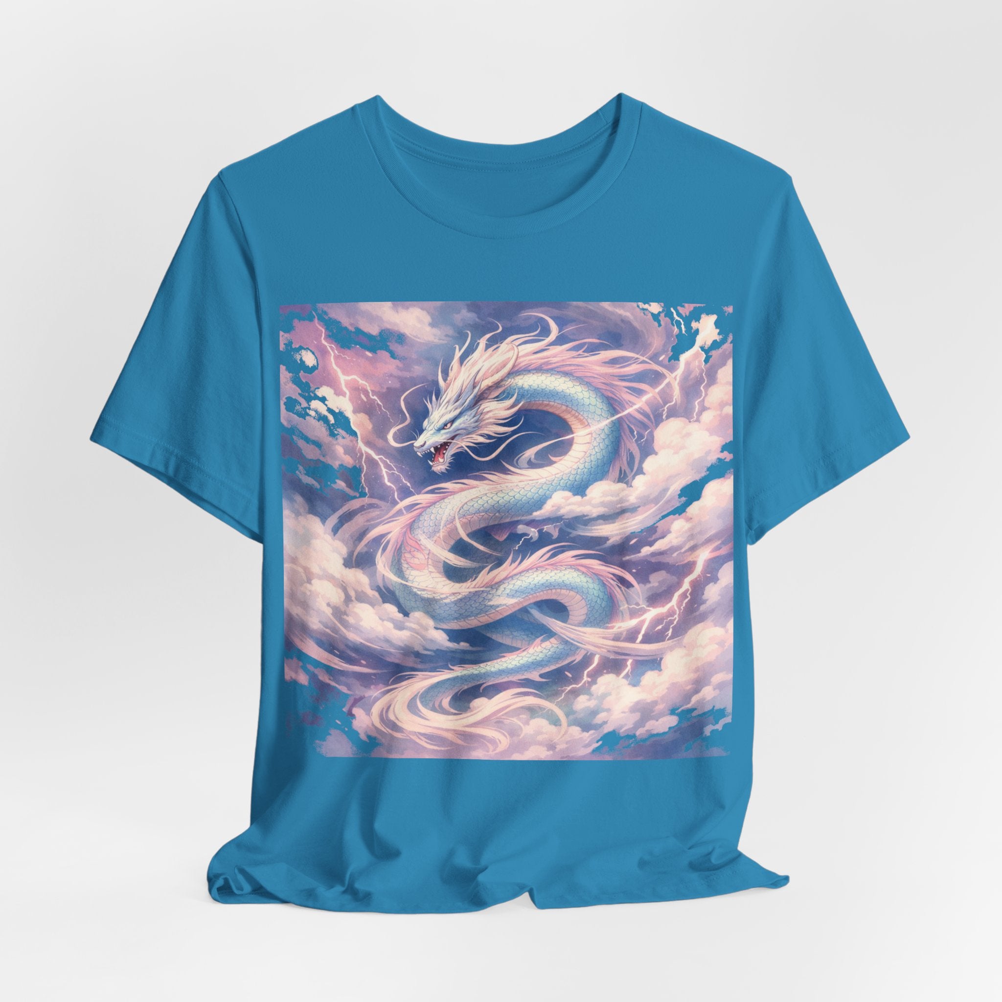 Pastel Sky Dragon T-Shirt — Ethereal Dragon Graphic Tee