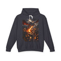 Dragon Fire Graphic Hoodie — Fantasy Lava Dragon Illustration Sweatshirt