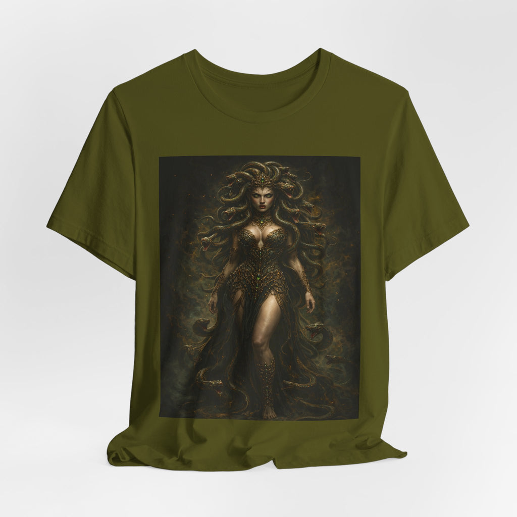 Medusa Goddess T‑Shirt — Mythic Dark Art Graphic Tee