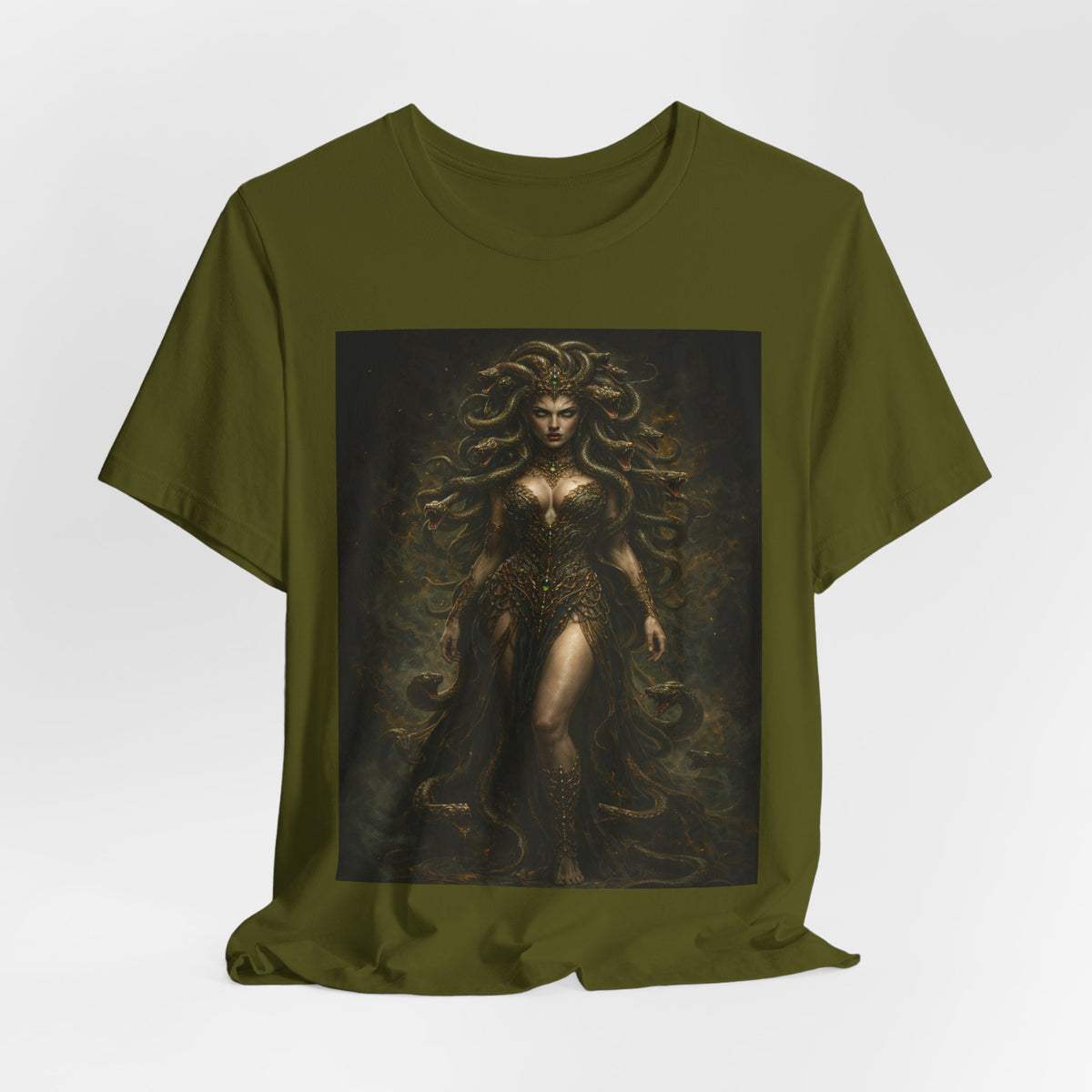Medusa Goddess T‑Shirt — Mythic Dark Art Graphic Tee
