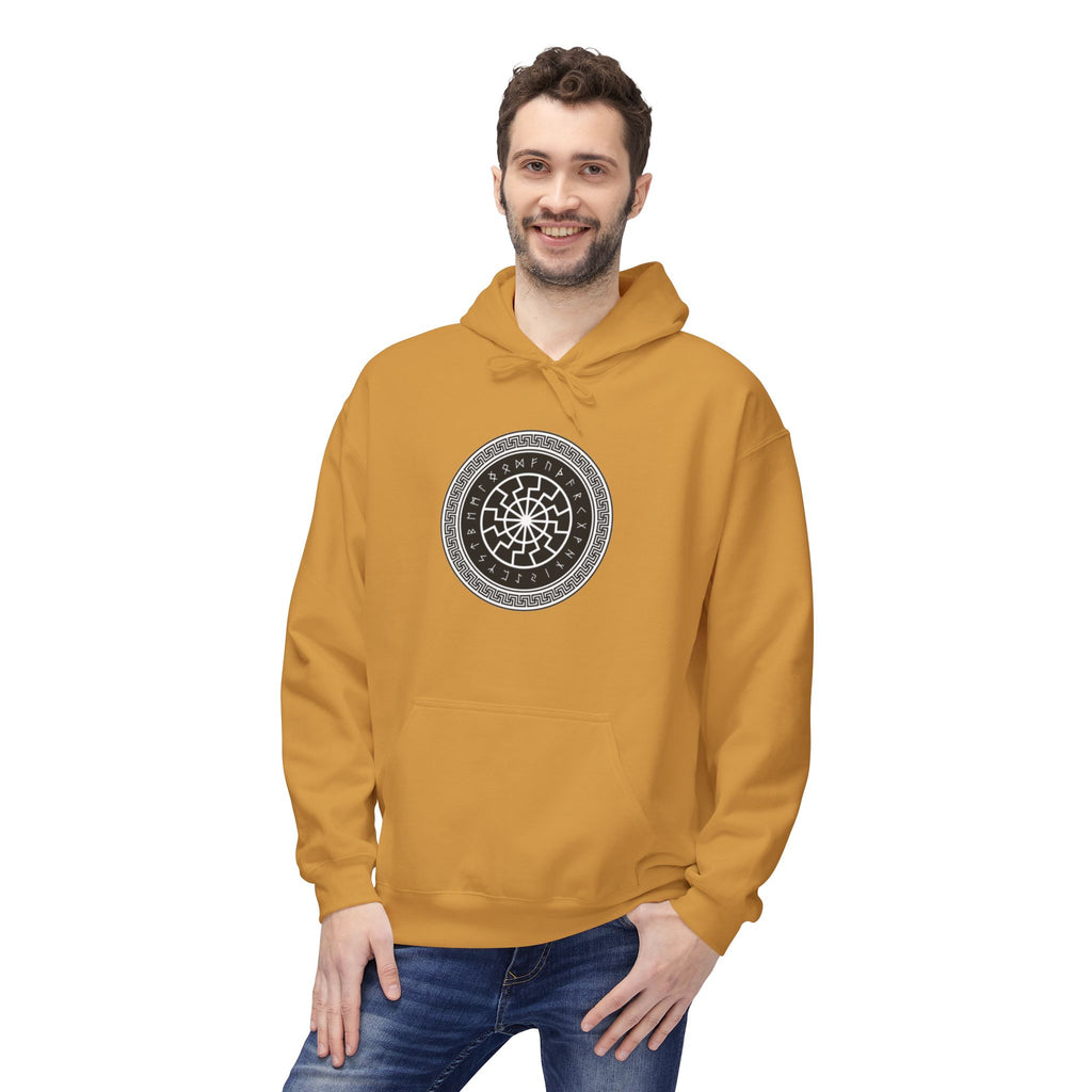A Symbol of Luck in Norse Culture-Hoodie — Geometric Spiritual Graphic