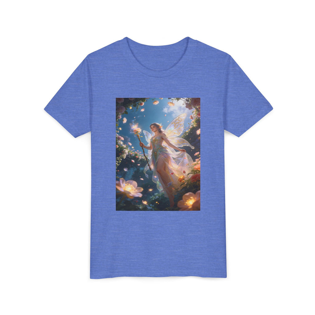 Fairy Glow Youth Tee — Enchanted Forest Fairy Graphic T-Shirt