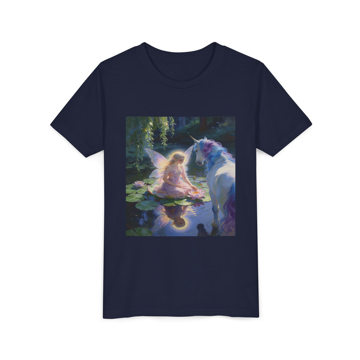 Youth Tee — Fairy and Unicorn Magic Print