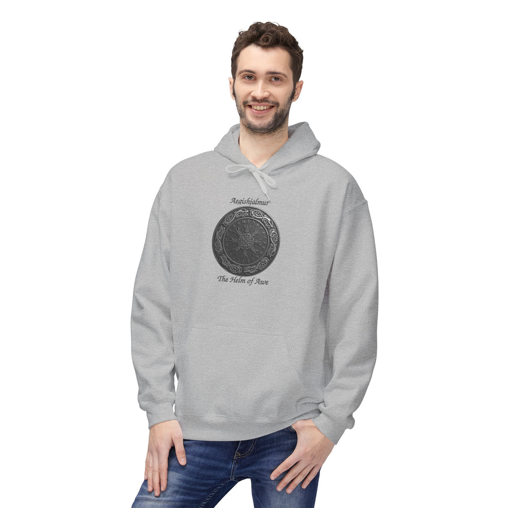 Aegishjalmur The Helm of Awe and Terror – Viking Symbols of protection Hoodie —