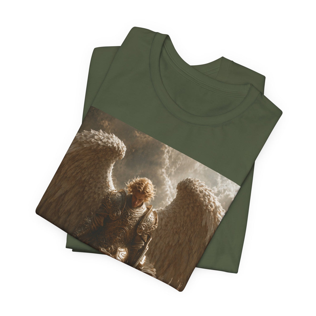 Angel Warrior T‑Shirt — Dramatic Winged Guardian Graphic Tee