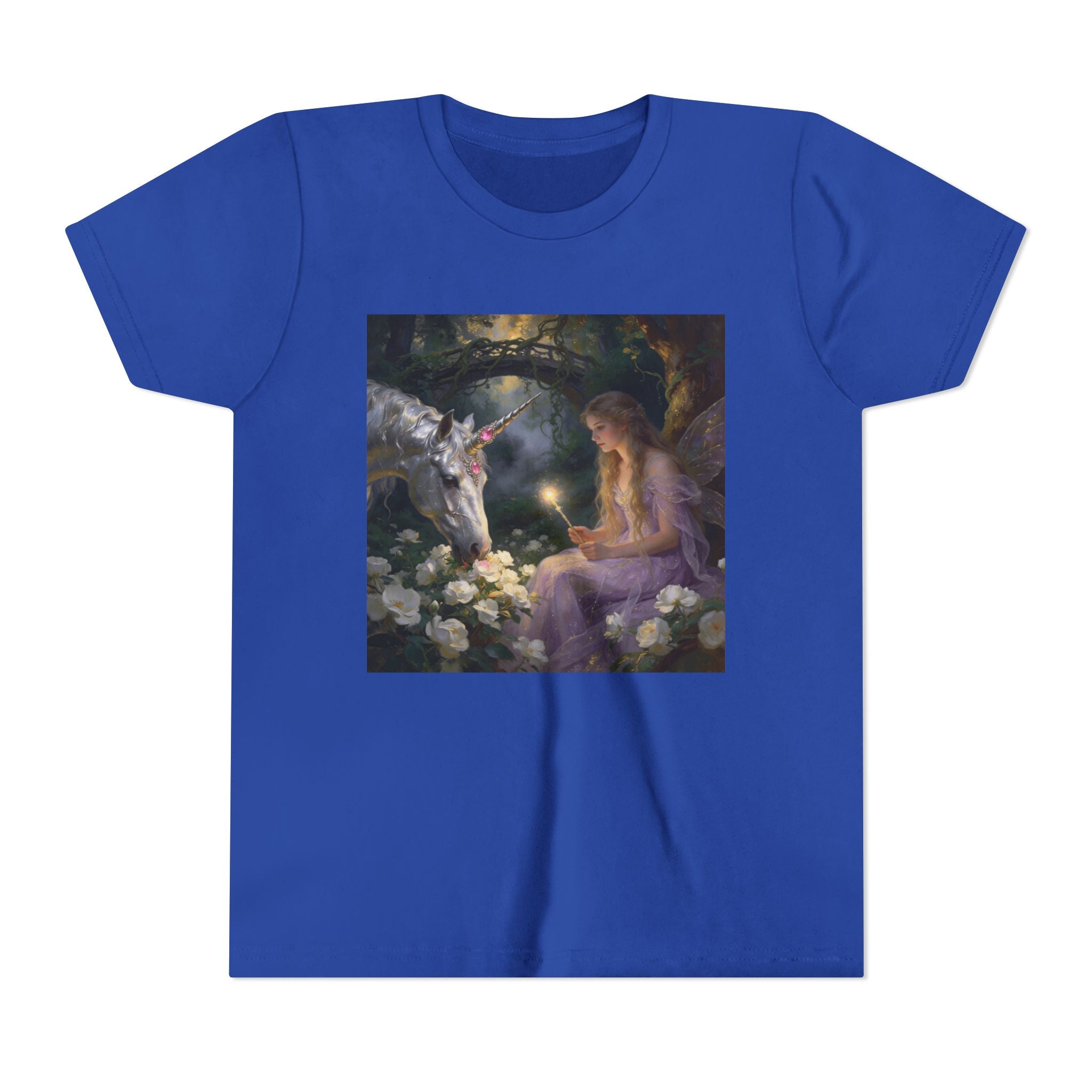 Magical Unicorn & Girl Youth Tee – Fantasy Kids Shirt