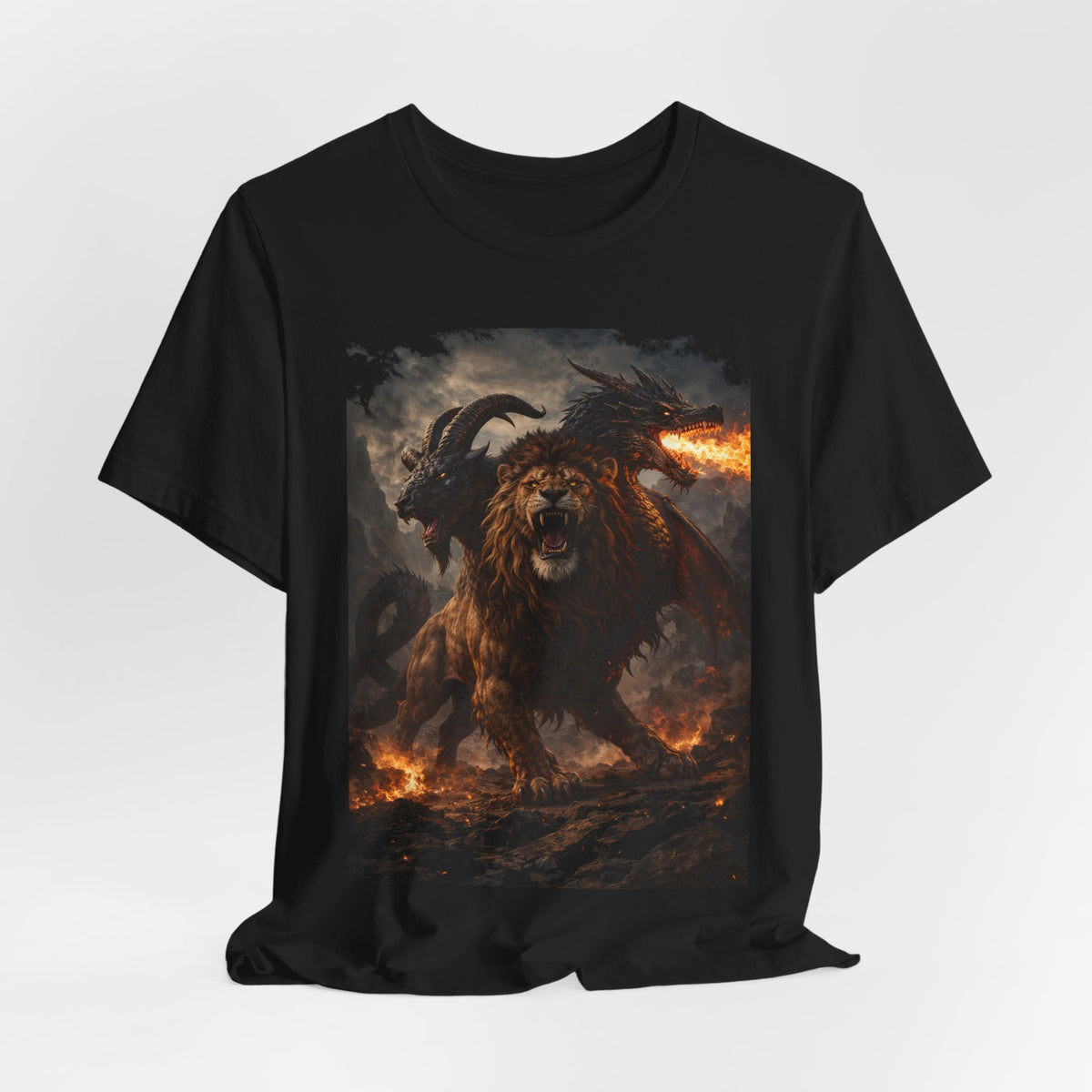 Chimera is one of the most fascinating creatures-Hellfire Beast Graphic T-Shirt