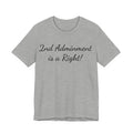 2nd Amendment Is a Right T-Shirt — Pro-Gun Rights Patriotic Tee