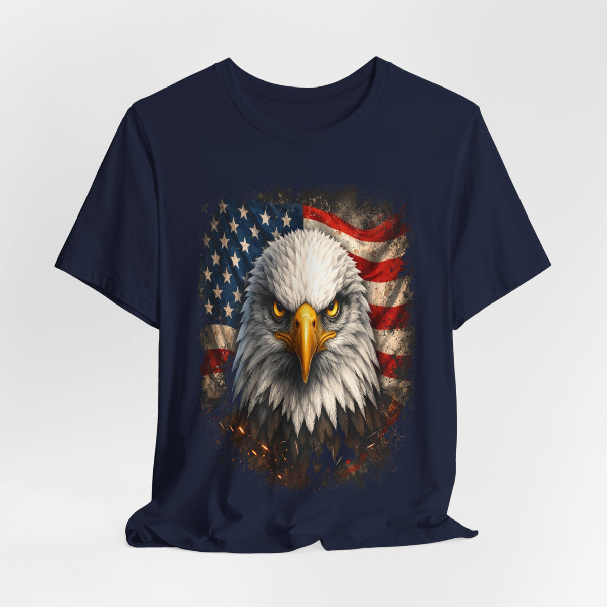 American Bald Eagle T‑Shirt — Patriotic Flag Graphic Tee
