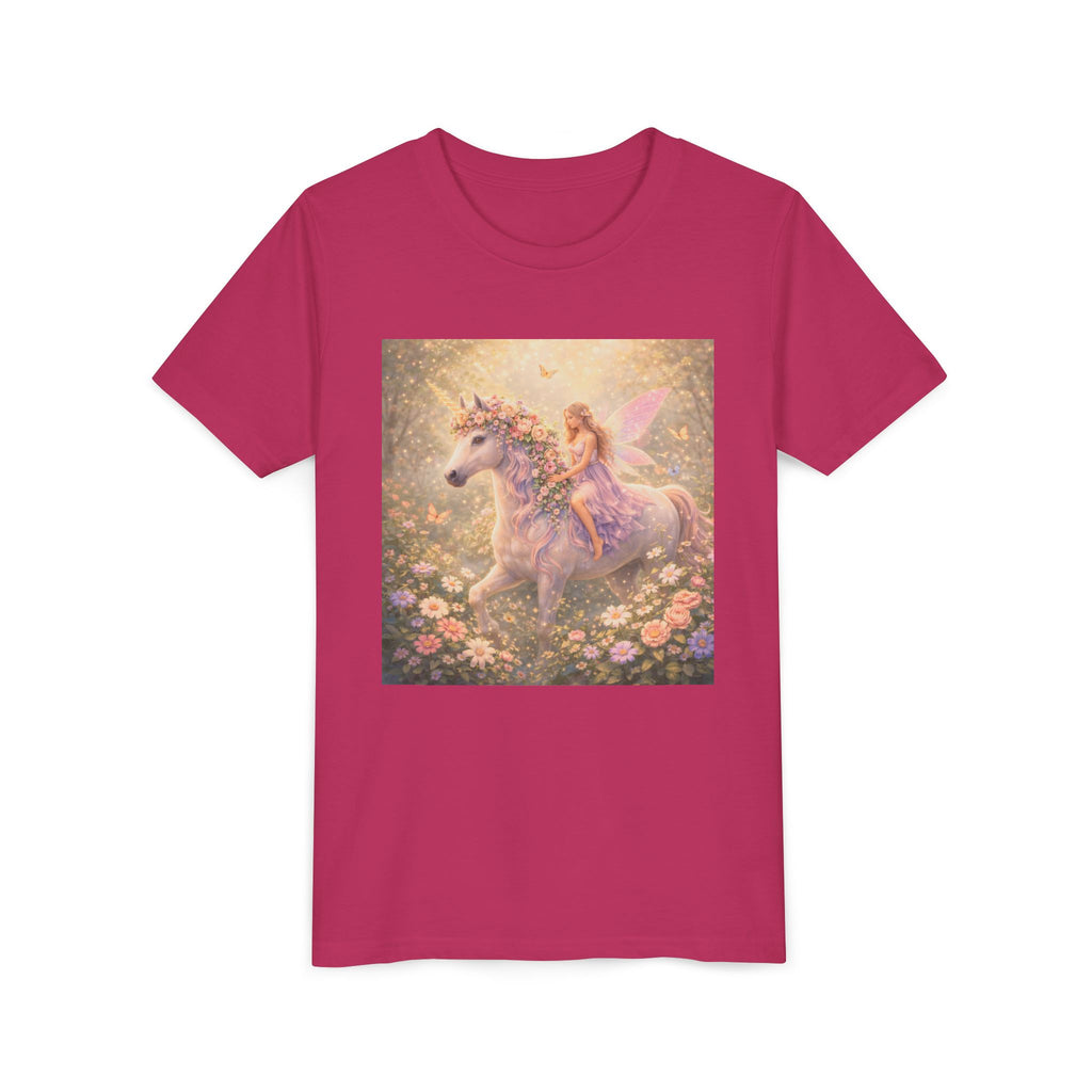 Youth Tee — Magical Unicorn Fairy Ride Kids T‑Shirt