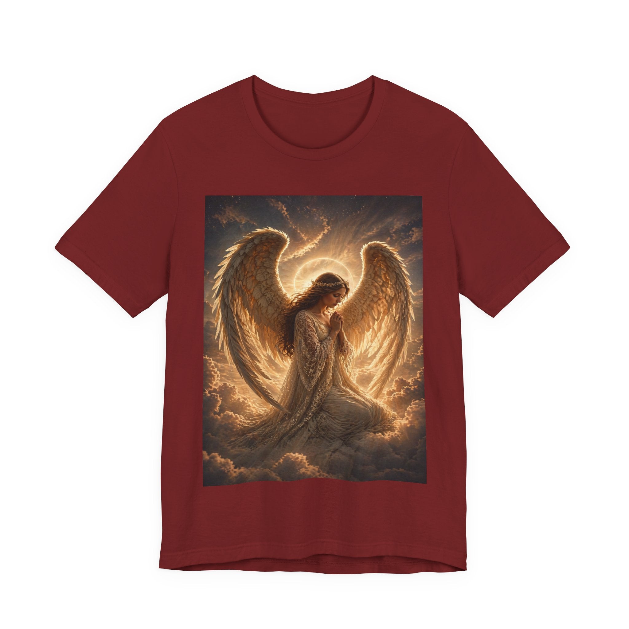 Angel Wings T-Shirt — Golden Seraph Prayer Tee
