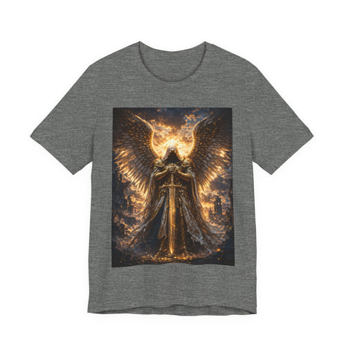 Angel Guardian T-Shirt — Golden Warrior Wings Graphic Tee