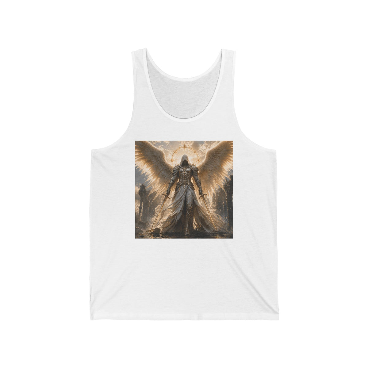 Angel Warrior Tank Top — Mythic Winged Guardian Graphic Tank
