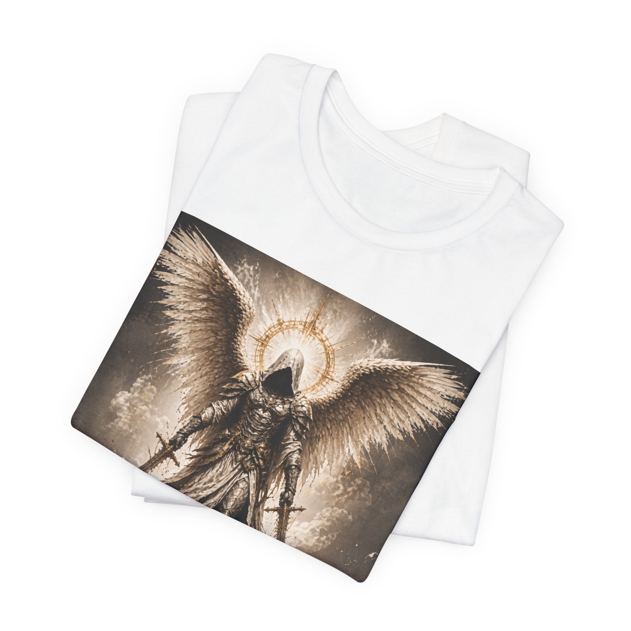 Angel Warrior T-Shirt — Gothic Archangel Graphic Tee