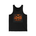 Skull Sunset Tank Top – Halloween Horror Silhouette Graphic Tank