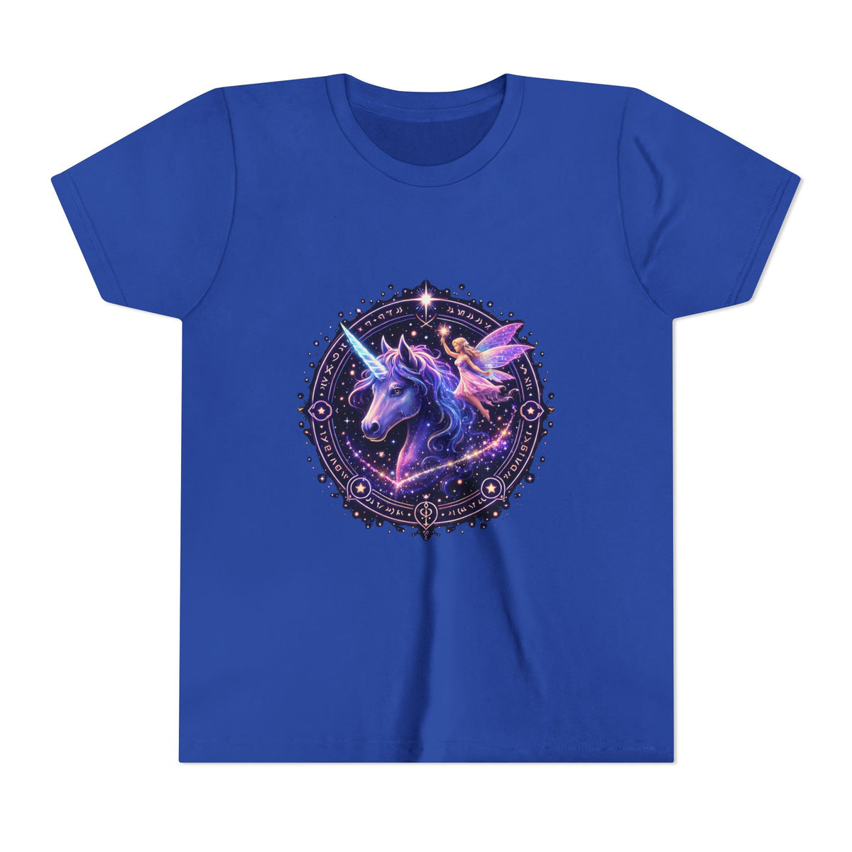 Youth Unicorn Tee — Magical Purple Galaxy Unicorn Graphic Shirt
