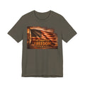 Freedom Flag T-Shirt — "We Fight for Freedom" Patriotic American Tee