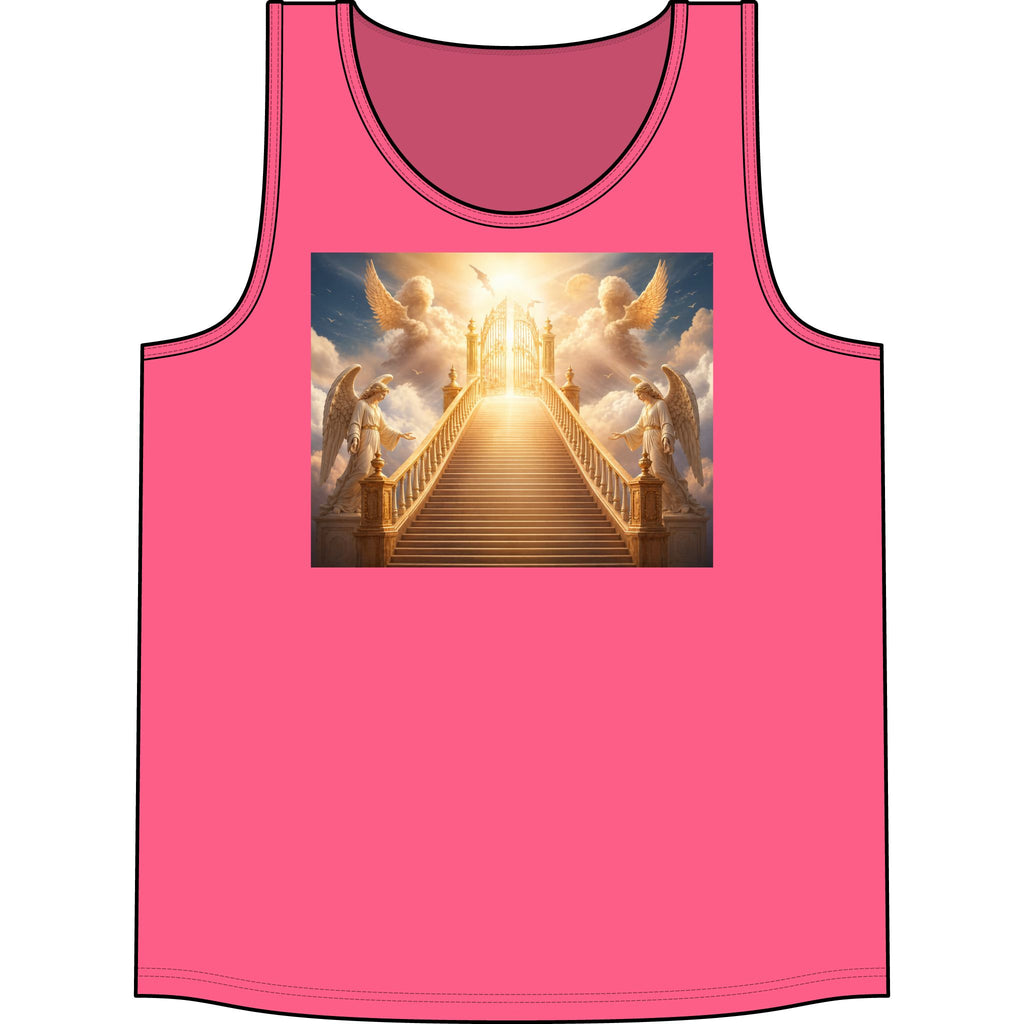 Heavenly Stairway Tank Top — Angelic Gates Graphic Concert Tank