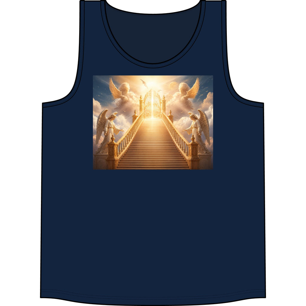 Heavenly Stairway Tank Top — Angelic Gates Graphic Concert Tank
