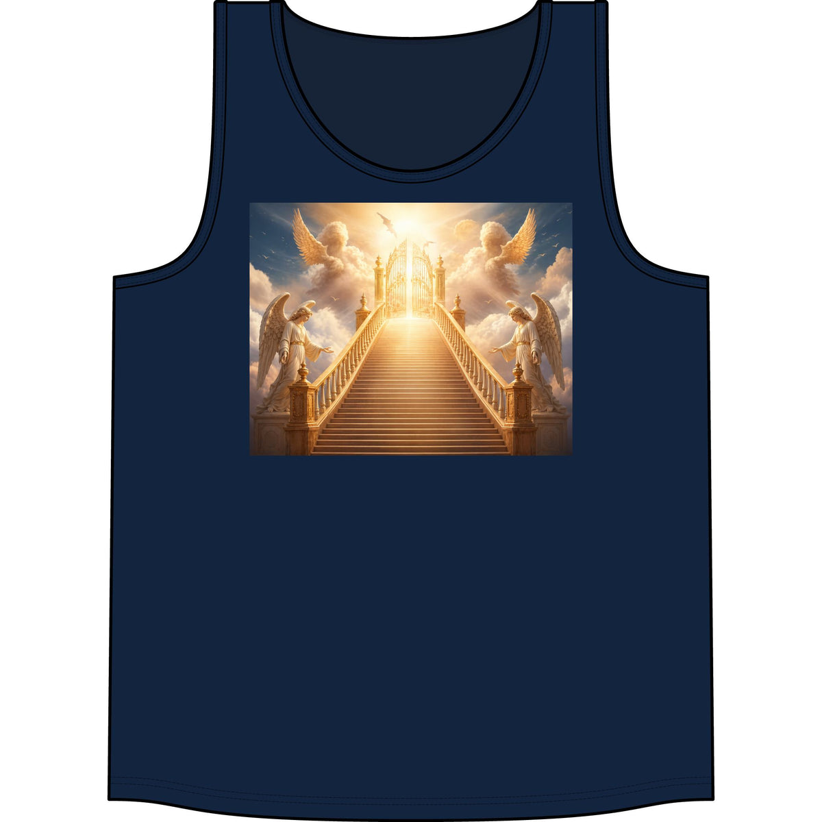 Heavenly Stairway Tank Top — Angelic Gates Graphic Concert Tank