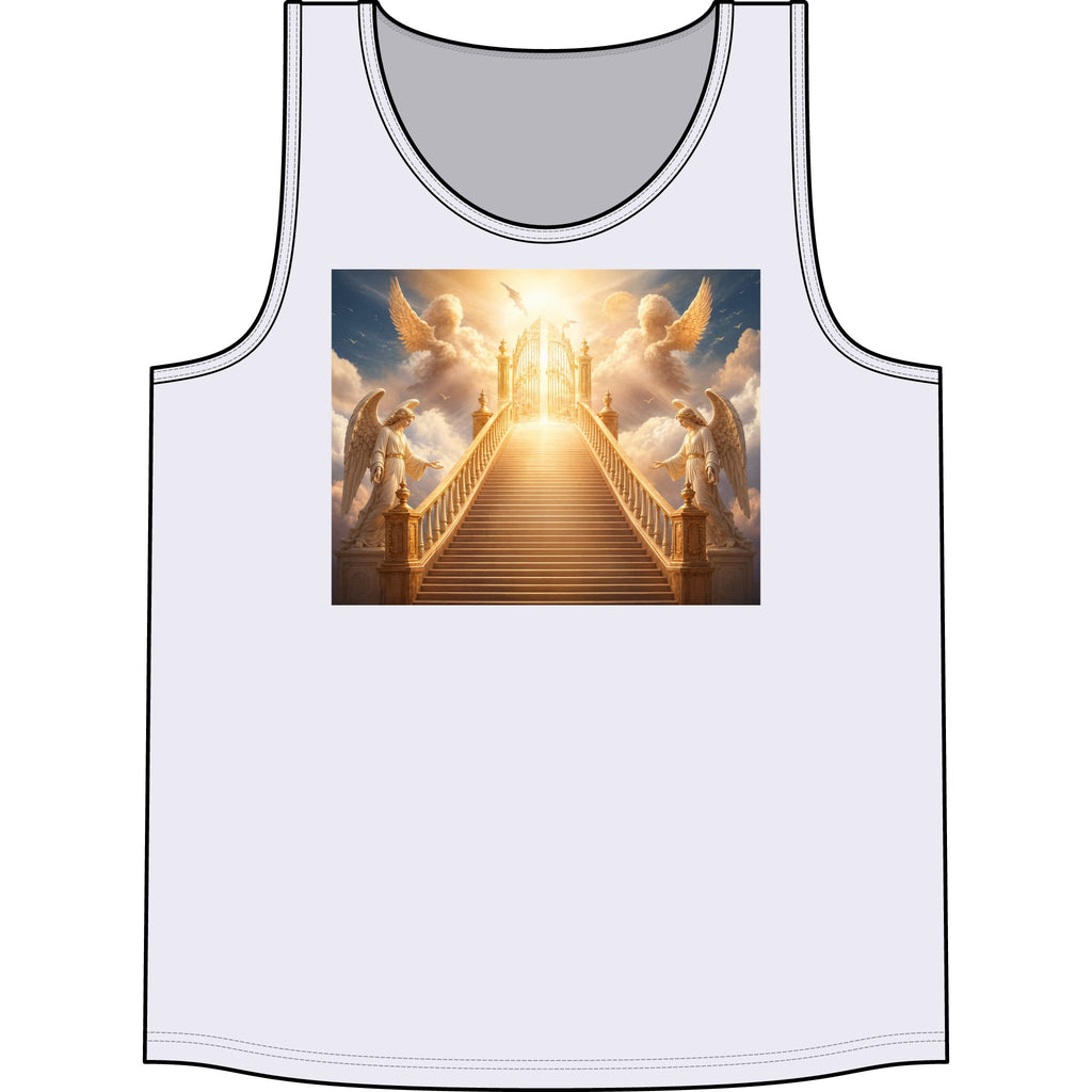 Heavenly Stairway Tank Top — Angelic Gates Graphic Concert Tank