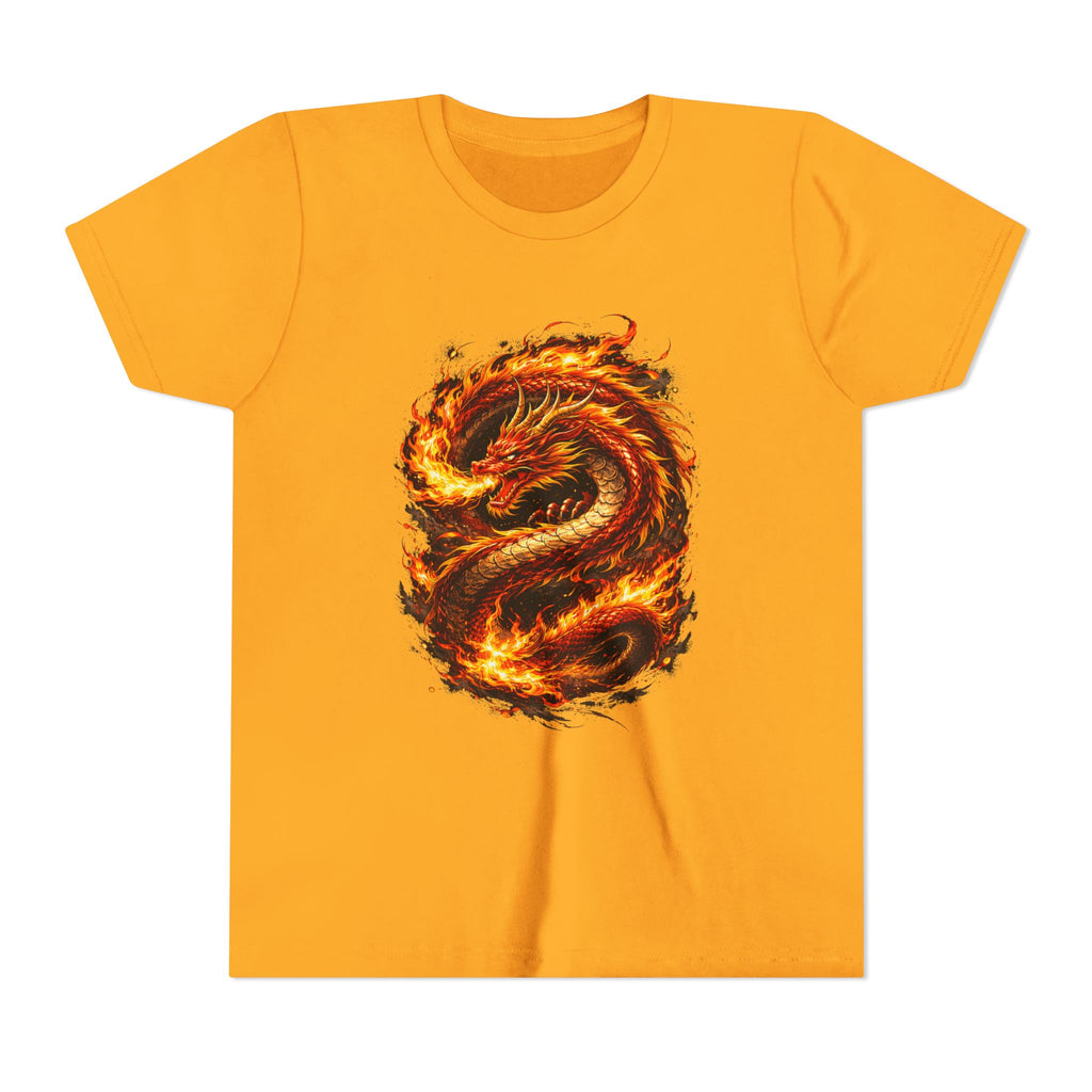 Youth Tee — Fiery Dragon Graphic Shirt