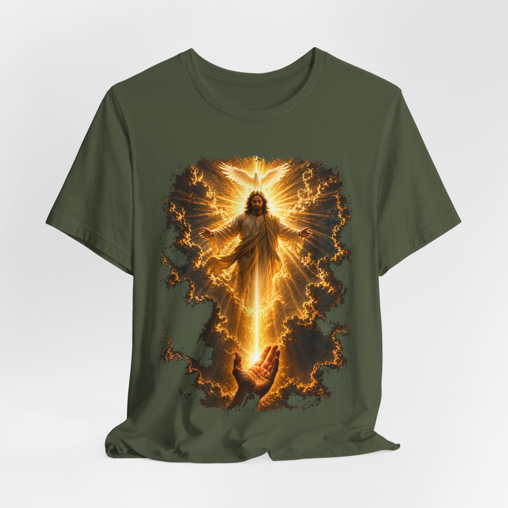 Jesus Ascension Tee — Radiant Resurrection Christian T‑Shirt
