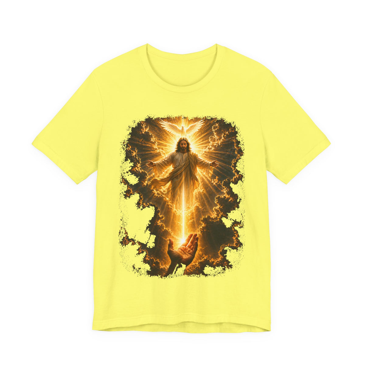 Jesus Ascension Tee — Radiant Resurrection Christian T‑Shirt