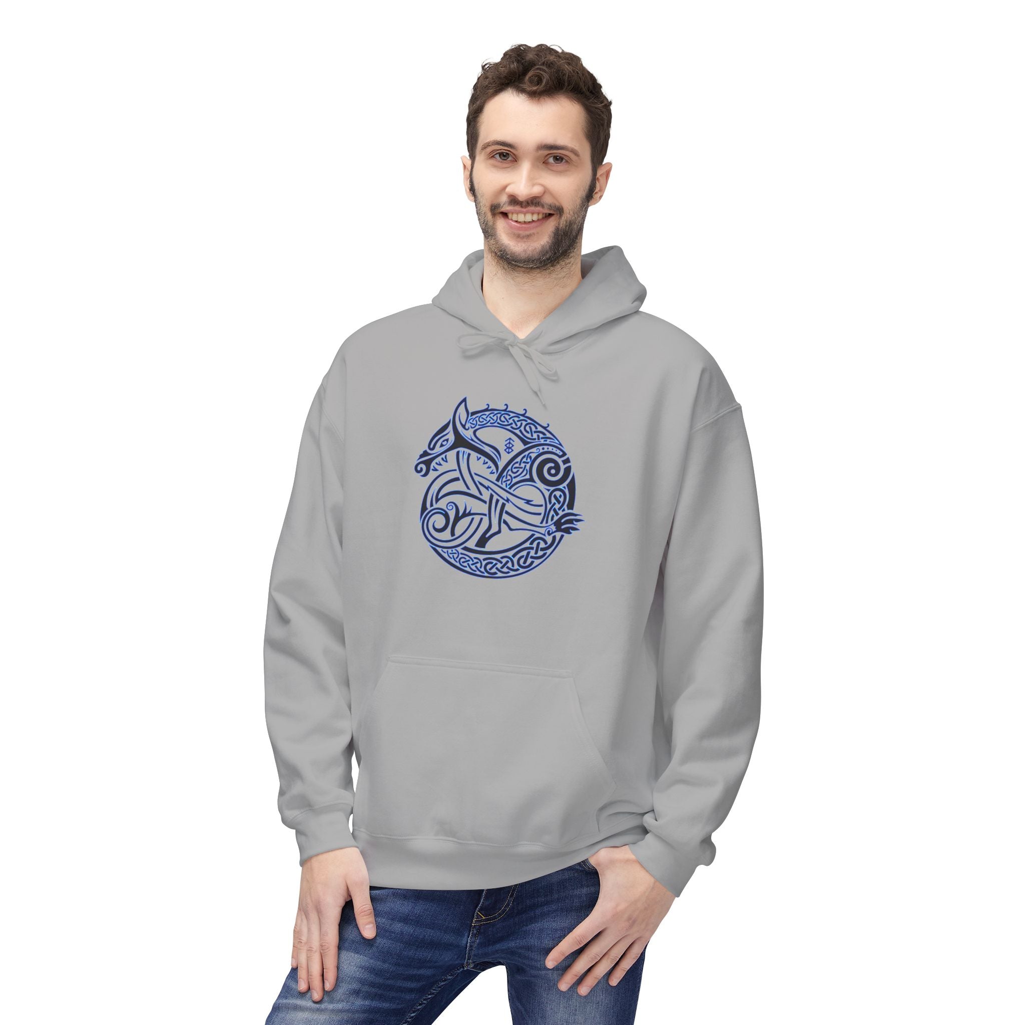 Celtic Wolf Circle Hoodie —The Wolf – A Symbol of Power, Destruction, and Loyalty