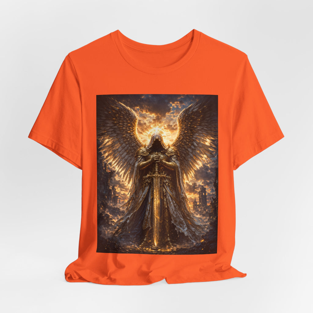 Angel Guardian T-Shirt — Golden Warrior Wings Graphic Tee