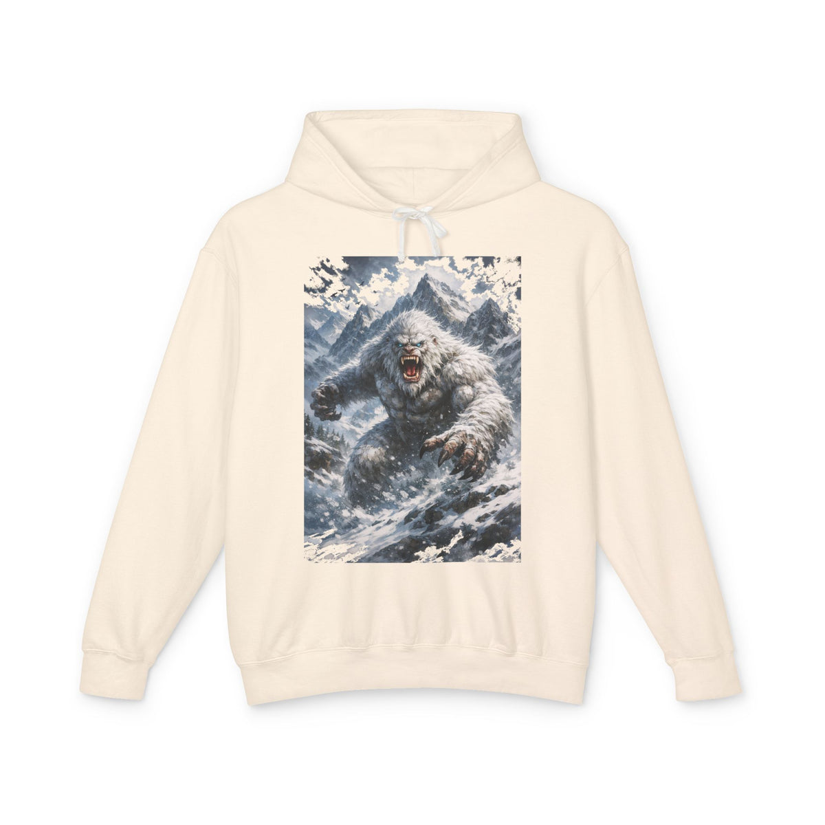 Yeti Storm Hoodie — Vintage Mountain Sasquatch Graphic Sweatshirt