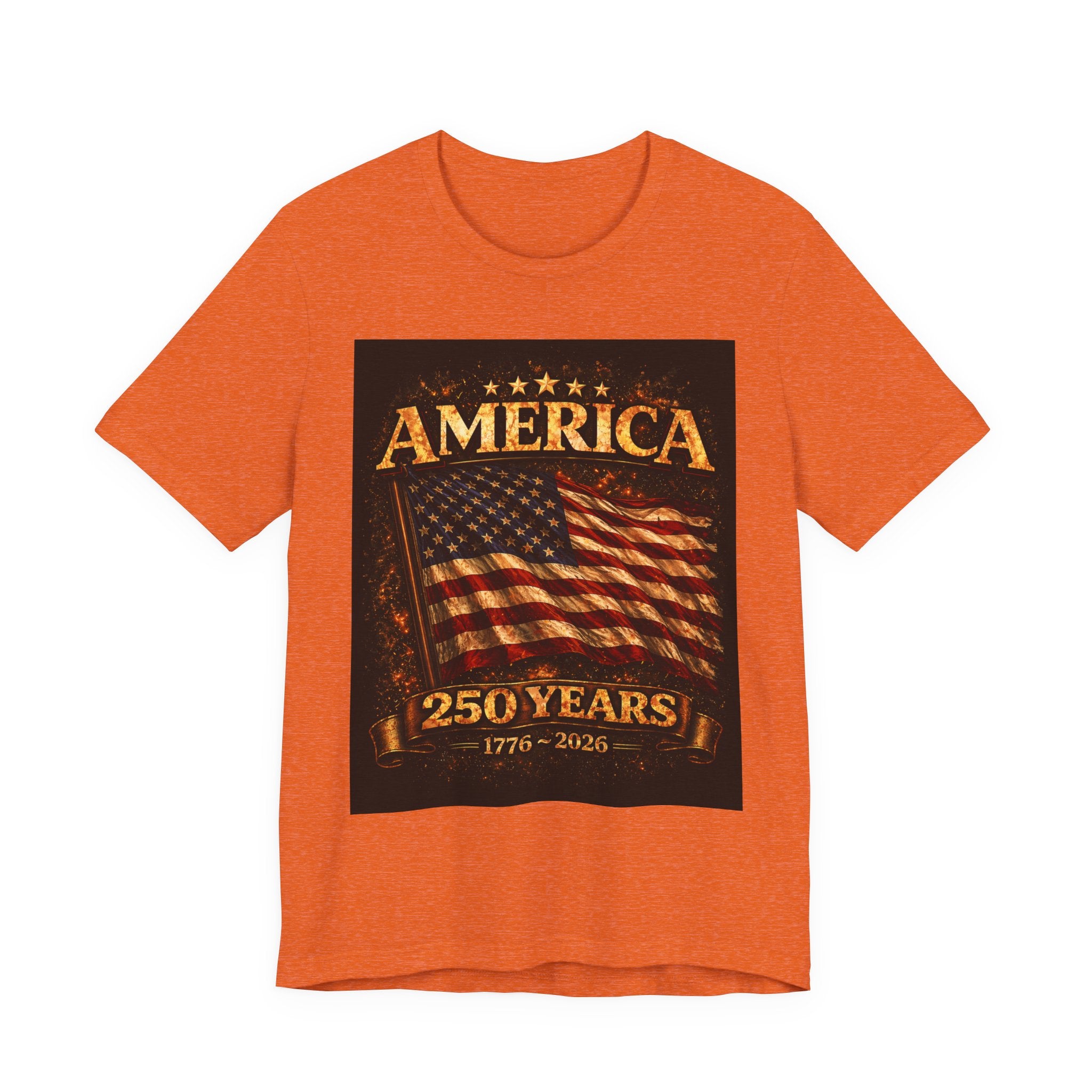 America 250 Years Flag T-Shirt — 1776–2026 Patriotic Tee