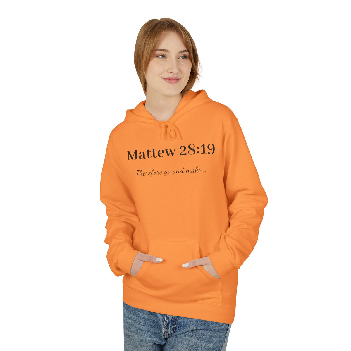 Matthew 28:19 Hoodie — Inspirational Christian Faith Pullover