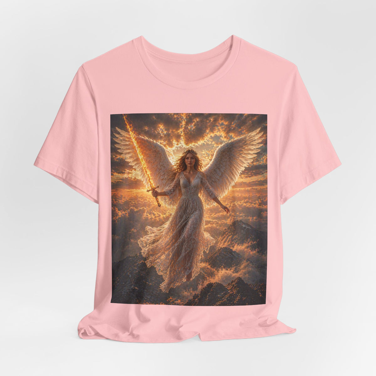 Angel Warrior Tee — Radiant Guardian Wings Graphic T-Shirt