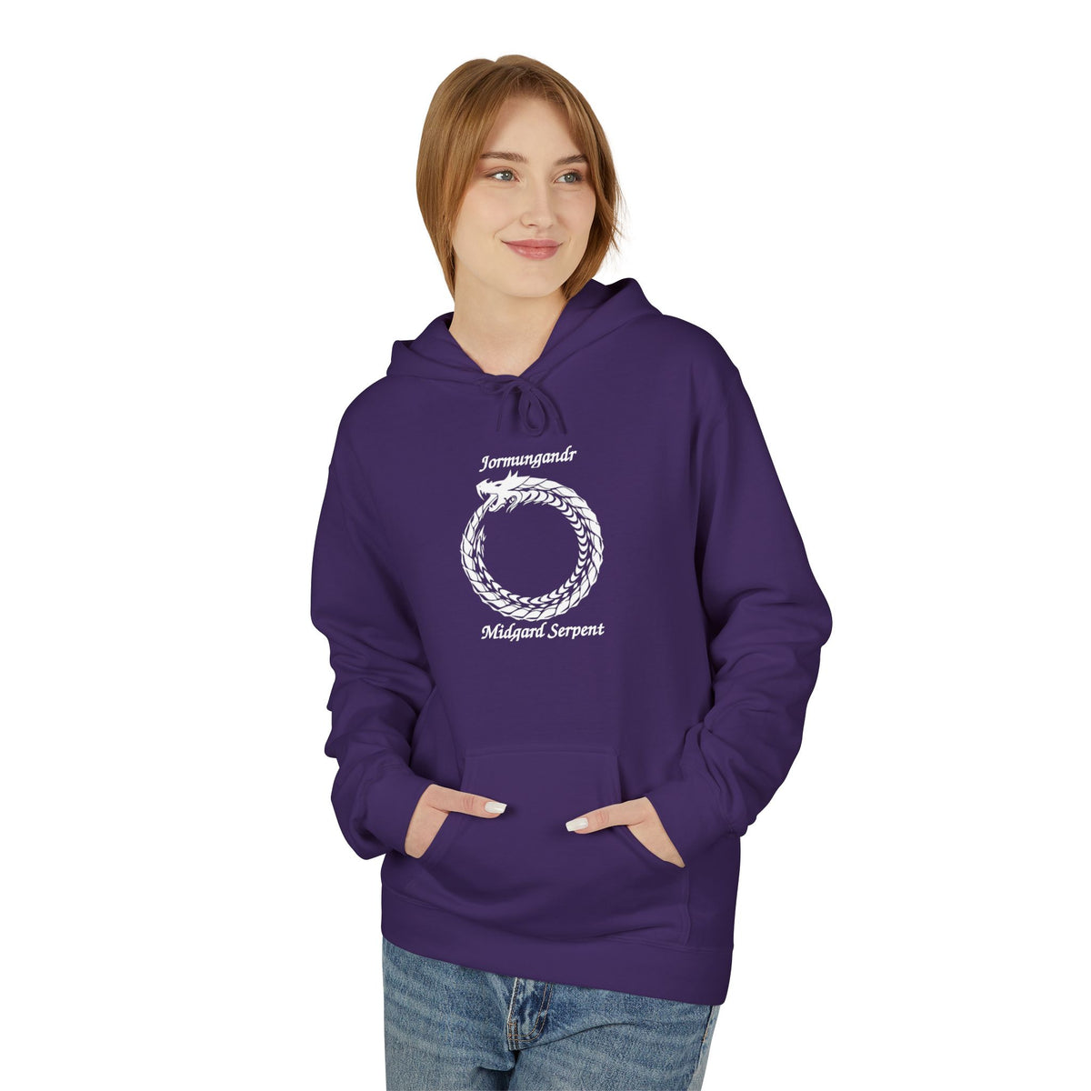 The Serpent – Jörmungandr Ouroboros Hoodie –Viking Symbol