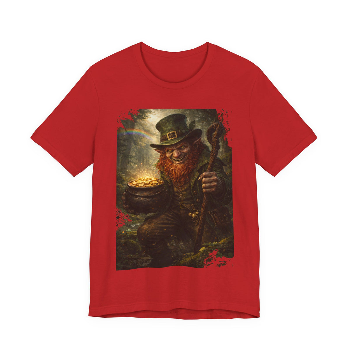 Leprechaun Gold Pot T‑Shirt — Vintage St. Patrick’s Day Lucky Charm Tee