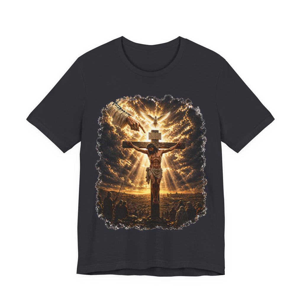 Crucifixion Sunrise T-Shirt — Jesus on the Cross Spiritual Faith Tee
