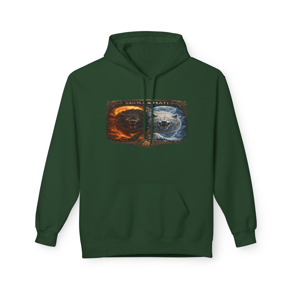 Skoll and Hati – The Wolves of the Sun and Moon Hoodie — Fire & Water Yin Yang Graphic Hoodie