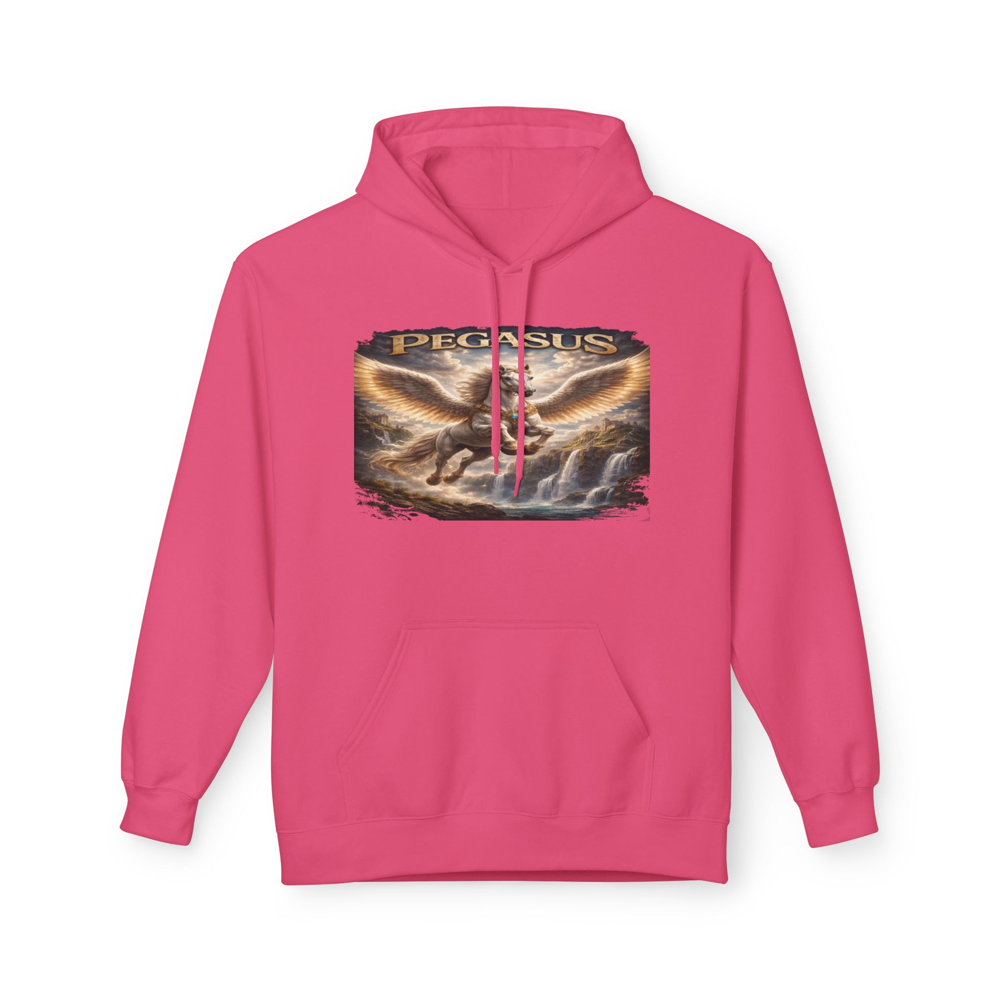 Pegasus Mythical Horse Hoodie — Vintage Winged Steed Graphic Sweatshirt
