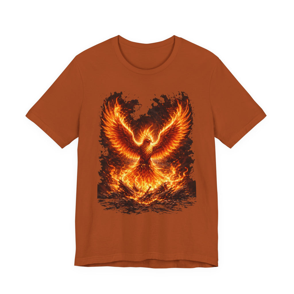 Phoenix Fire Graphic Tee — Rising Flame Mythical Bird T-Shirt